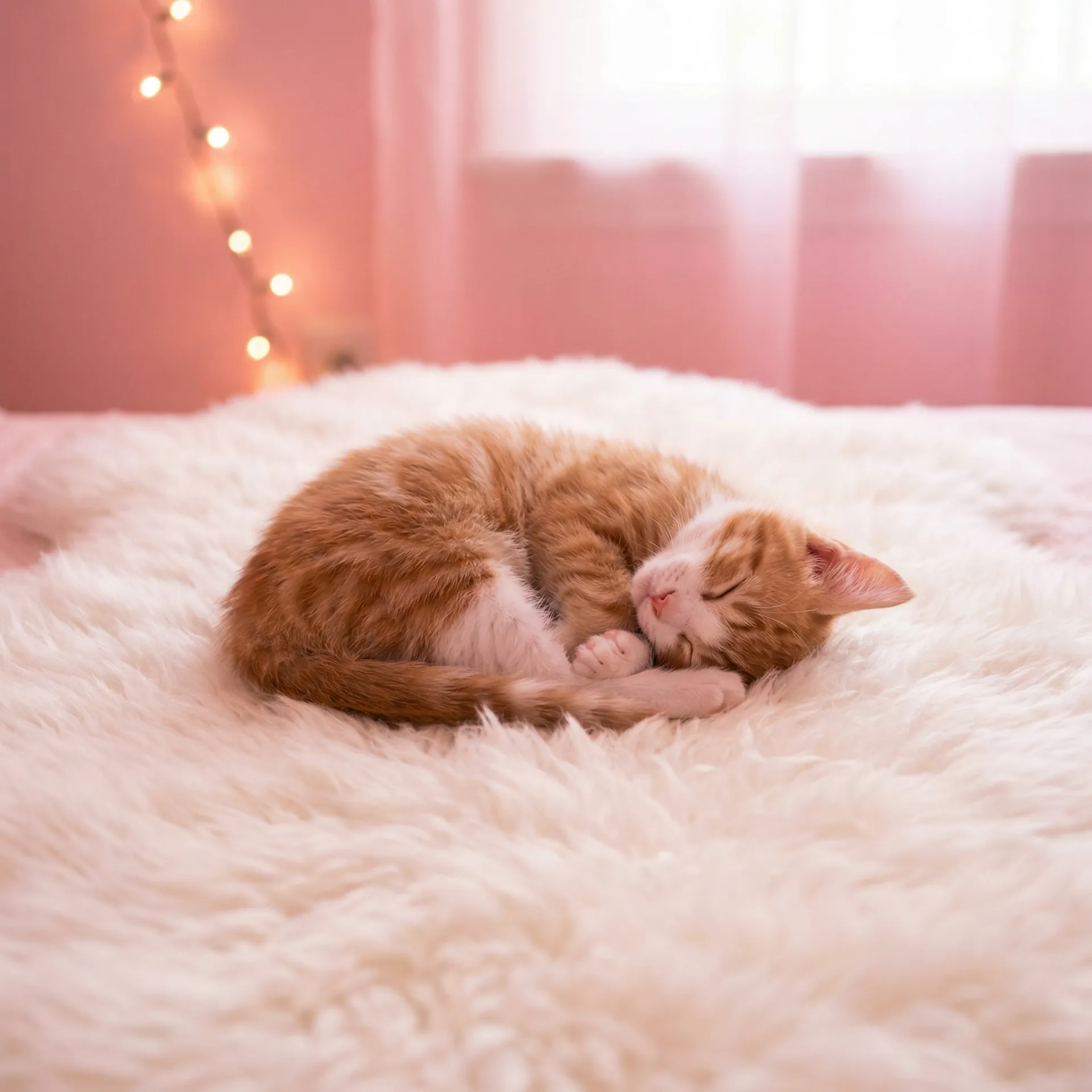 小猫蜷成一团入睡 - 樱花草动漫www